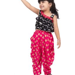 Twisha Girls Printed Top With Dhoti Pants-picture-11