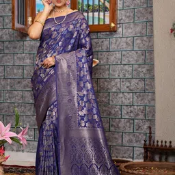 Parampara Ethnic Pure Silk Embroderid Saree With Beautiful Blouse-picture-33