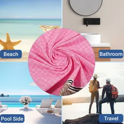 Kuber Industries Assorted Striped 260 GSM Cotton Bath Towel image 3