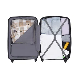 YAYAVAR Set Of 2 Textured Hard-Sided Cabin & Medium Trolley Bags image 4