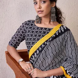 Mitera Striped Leheriya Saree image 5