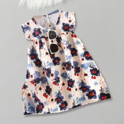 FOREVER FRIDAY Girls Floral Printed A-Line Knee Length Dress-picture-12