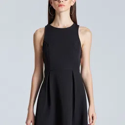 ZOMODA Solid Sheath Mini Dress-picture-10