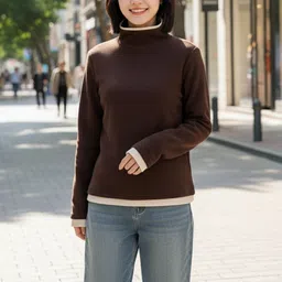 Mast & Harbour Women High Neck T-shirt-picture-23