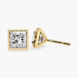VALANOVA 14 Kt Gold Lab Grown Diamond Stud Earrings - 1.39 g image 5