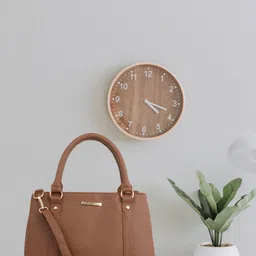Lapis O Lupo Brown Structured Handheld Bag-image-5