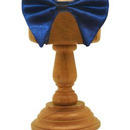 MUTAQINOTI Men Navy Blue Bow Tie-picture-2