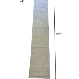 bells & whistles Trellis 100% Cotton 18x96 Inches Embroidered Floral Bed Runner in Beige Colour image 5