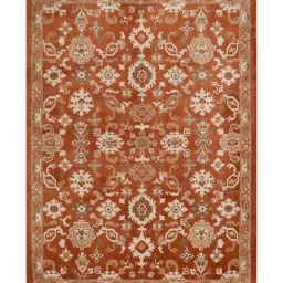 presto Orange Vintage Polyester 5 x 7 Feet Machine Made Carpet image 2