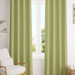 HOMEMONDE Green Set of 2 Black Out Window Curtain-image-65