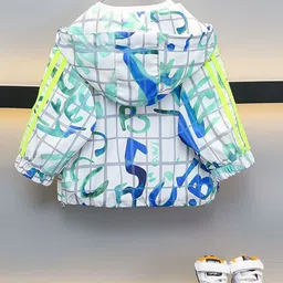 StyleCast x Revolte Boys Geometric Lightweight Longline Outdoor Tailored Jacket-picture-1