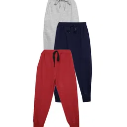 mack jonney VIMAL JONNEY Kids Pack Of 3 Mid Rise Joggers-picture-18