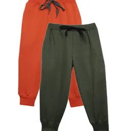 mack jonney VIMAL JONNEY Kids Pack Of 2 Mid-Rise Cotton Fleece Joggers-picture-20