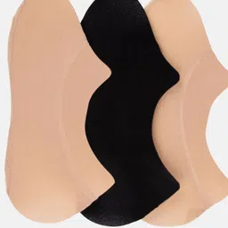 N2S NEXT2SKIN Women Pack Of 3 Solid Sheer Shoe-Liners-picture-36