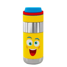 Rabitat Unisex Kids Yellow Printed Clean Lock Insulated Stainless Steel Bottle-picture-42