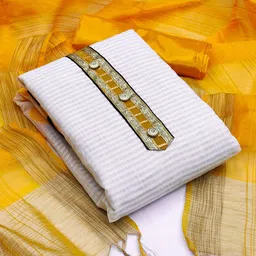 Ishin Striped Woven Design Zari Unstitched Dress Material-picture-41