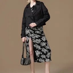 Kazo Women Crop Open Front Jacket image 4