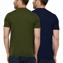 Kroptee Men Multi Cotton Tshirts image 3