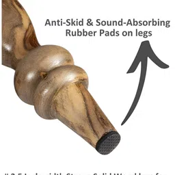 Ikiriya Riaza Sheesham Wood Rope Canning Vintage Square Maachi Stool image 5