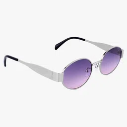 PELLE LUXUR Unisex Oval Sunglasses with UV Protected Lens PLSG8048 image 4