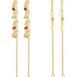 VIVASTRI Women Gold-Plated Alloy Earrings-picture-30