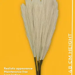 ARTSY Cream-Coloured 2 Pieces Artificial Flower image 3