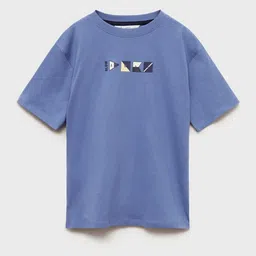 Mango Kids Boys Printed Nautical Pure Cotton T-shirt-picture-41