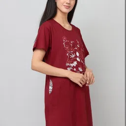 DDASPRATION Women Floral Printed Pockets T-shirt image 2