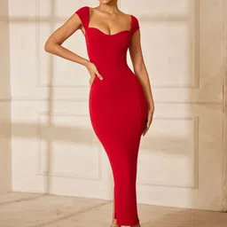 TRAQUILA Bodycon Maxi Dress-picture-30