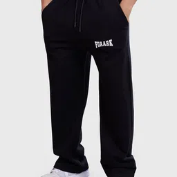 FUAARK Men Typography Printed Straight Oversized Cotton Track Pants-picture-38