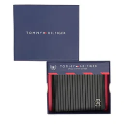 Tommy Hilfiger Men Woven Design Leather Two Fold Wallet image 4