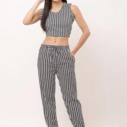 Moda Rapido Printed Round Neck Top With Trousers Co-Ords image 3