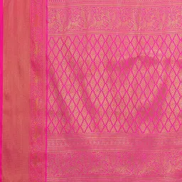 VILLAGIUS Floral Woven Design Organza Kanjeevaram Saree image 3