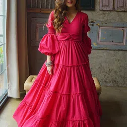 DressBerry Bell Sleeve Maxi Dress-picture-14