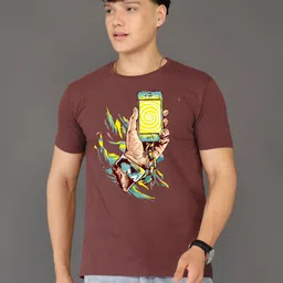 BRAWNY BATTLER Men Graphic Printed Round Neck Cotton T-shirt-picture-31