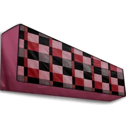 The Furnishing Tree Red Printed Air Conditioner Cover image 5