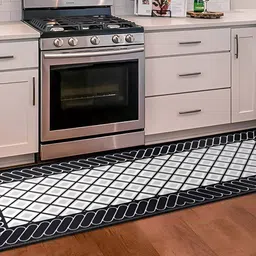 Sapana Carpet-Mats White & Grey Textured AntiSkid Floor Runner-image-8