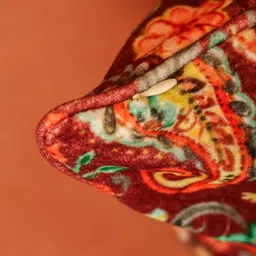 Crown of Poppies Multicoloured Velvet Square Cushion Covers image 2