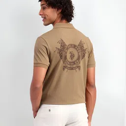 U.S. Polo Assn. Denim Co. Men Brand Logo Printed Polo Collar T-shirt image 1