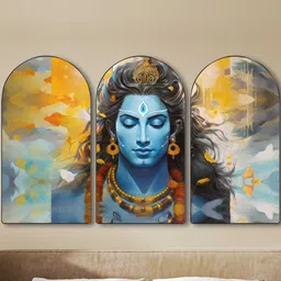 Livin'luxe Multicoloured MDF Religious Wall Paintings-picture-19