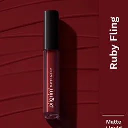 Pilgrim Matte Me Up Liquid Long-Lasting & Non-Drying Lipstick - 3 ml - Ruby Fling - 19-picture-10