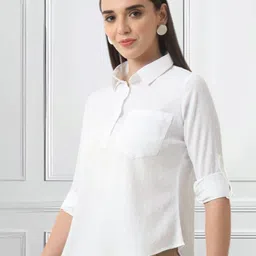 FITHUB Women Roll-Up Sleeves Top image 3