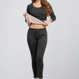 Lux Cozi Round Neck Thermal Tops image 3