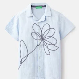 United Colors of Benetton Boys Striped Regular Fit Casual Shirt-image-97