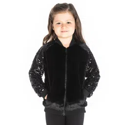 Cherry Crumble Girls Bomber Jacket-image-10