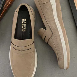 HERE&NOW Men Round Toe Penny Loafers-picture-20