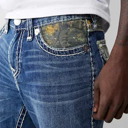 True Religion Men Straight Fit Heavy Fade Jeans image 4