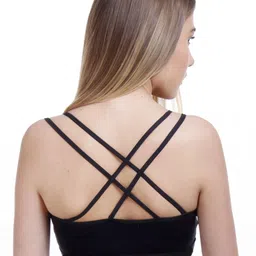 Samvar Black Cotton Non-Wired Non Padded Minimizer Bra image 2