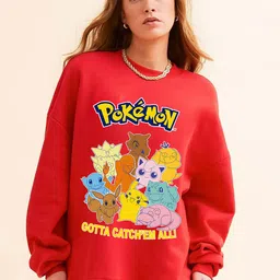 RAYACLOSET Women Printed Pullover Sweatshirt-picture-25