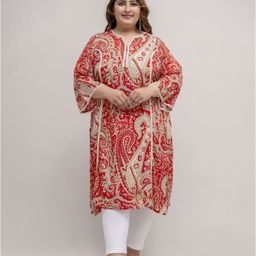 Fashion Zest Plus Size Printed Straight Kurta-picture-19
